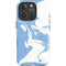 Marbleized Blue iPhone 16 Pro Impact Case